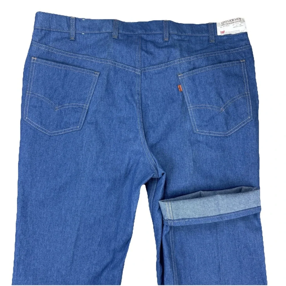 VTG 70s-80s Levi's for‎ Men 41547 Orange Tab USA Made Regular Fit Jeans 44x34